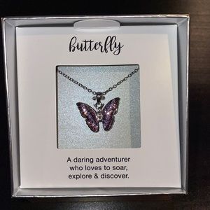 COPY - PRICE DROP!! NWT. Sparkling Butterfly Necklace.
